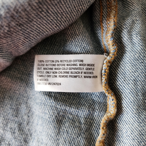 Sleeveless Denim Button Front Midi Dress NWT but needs minor repair Size 4 - Picture 10 of 12